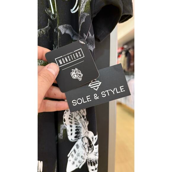 Darc Sport Universal Monsters Frankenstein Side by Side Tee Shirt Halloween - Picture 3 of 6